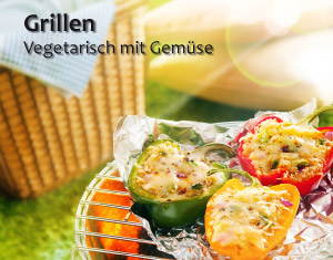Vegetarisch Grillen mit Gemüse